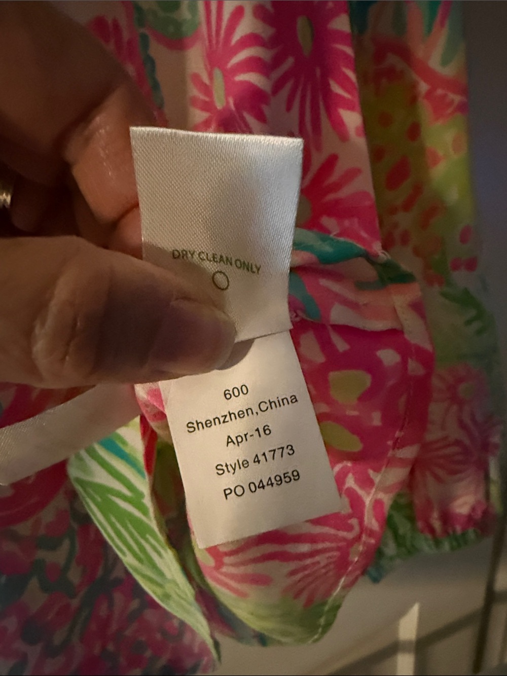 Lilly Pulitzer Elsa Multicolor Floral Peasant Blouse — Pink, Blue, Green, Yellow - Picture 4 of 6